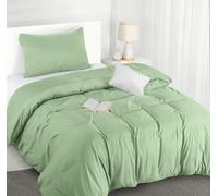 Utopia Bedding Single Duvet Cover Set - Pack of 10 - Soft Microfibre Polyester - Bedding Quilt Cover Set, with Pillow case (Sage)
