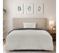 Utopia Bedding Single Duvet Cover Set - Soft Microfibre Polyester Duvet Cover with Pillow case - Bedding Quilt Cover Set (Dark Grey/Light Grey)