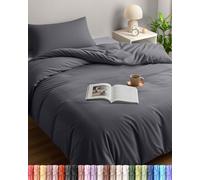 Utopia Bedding Single Duvet Cover Set with 1 Pillowcase 50x75 cm, Grey