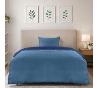 Utopia Bedding Single Duvet Cover Sets - Soft Microfibre Polyester Duvet Cover with Pillow case - Bedding Quilt Cover Set (Navy/Blue)