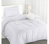 Utopia Bedding Single Duvet Cover Sets - Soft Microfibre Polyester Duvet Cover with Pillow case - Bedding Quilt Cover Set (White)