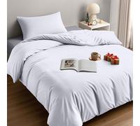 Utopia Bedding Single Duvet Cover Sets - Soft Microfibre Polyester Duvet Cover with Pillow case - Bedding Quilt Cover Set (White)