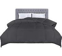Utopia Bedding Single Duvet Lightweight 4.5 Tog Coverless Soft Microfiber Breathable All Season Duvet, Box Stitch Quilting and Ideal for Summer Weather, 135x200 cm (Grey)