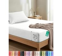 Utopia Bedding Single Fitted Sheet Set with a Standard Pillow case, White