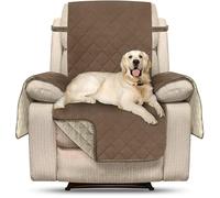 Utopia Bedding Sofa Cover Recliner Non Slip Reversible Sofa Slipcover, Water Resistant Sofa Slipcovers for Pets with Elastic Strap, (Brown/Beige)