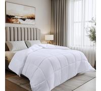 Utopia Bedding Soft Double Duvet Insert (Pack of 4) - 10.5 Tog Duvet with Corner Tabs - Box Stitched Down Alternative (Double Bundle of 4, White)