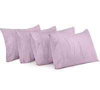 Utopia Bedding Standard Pillow Cases - Pack of 4 - Envelope Closure - Soft Brushed Microfiber Fabric - Shrinkage and Fade Resistant Pillow Covers Standard Size 20 X 26 Inches (Lavender)