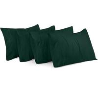 Utopia Bedding Standard Pillow Cases - Pack of 4 - Envelope Closure - Soft Brushed Microfiber Fabric - Shrinkage and Fade Resistant Pillow Covers Standard Size 20 X 26 Inches (Emerald)
