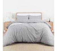 Utopia Bedding Super King Arrows White Print Duvet Cover Set - Soft Microfibre Polyester - Bedding Quilt Cover Set