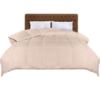 Utopia Bedding Super King Duvet - 4.5 Tog Lightweight Coverless All Season Duvet, Soft Breathable Microfiber with Box Stitching, 220x260 cm (Beige)