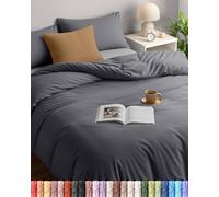Utopia Bedding Super King Duvet Cover Set with 2 Pillowcases 50x75 cm, Grey