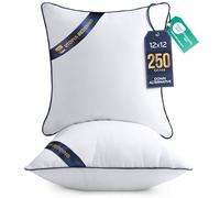 Utopia Bedding Throw Pillow Inserts (Pack of 2, White), 12 x 12 Inches Decorative Indoor Pillows for Sofa, Bed, Couch, Cushion Sham Stuffer