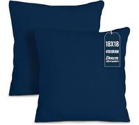 Utopia Bedding Throw Pillows Insert (Pack of 2, Navy) - 18 x 18 Inches Bed and Couch Pillows - Indoor Decorative Pillows