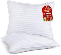Utopia Bedding Toddler Pillows 2 Pack, 33 x 45 cm Cot Pillow, Kids Small Pillow, Soft and Breathable Pillows, Perfect for Travel (White) (Intended for Age 2 and up)