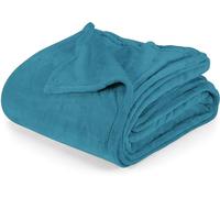 Utopia Bedding Turquoise Fleece Blanket California King Size Lightweight Fuzzy Soft Anti-Static Microfiber Bed Blanket (102x96 Inch)