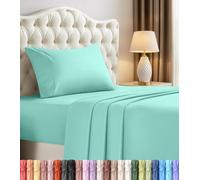 Utopia Bedding Twin Bed Sheets Set - 3 Piece Bedding - Brushed Microfiber - Shrinkage and Fade Resistant - Easy Care (Twin, Spa Blue)