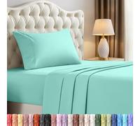 Utopia Bedding Twin Bed Sheets Set - 3 Piece Bedding - Brushed Microfiber - Shrinkage and Fade Resistant - Easy Care (Twin, Spa Blue)