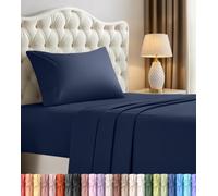 Utopia Bedding Twin Bed Sheets Set - 4 Piece Bedding - Brushed Microfiber - Shrinkage and Fade Resistant - Easy Care (Twin, Navy Blue)