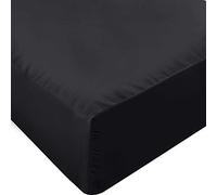 Utopia Bedding Twin Fitted Sheet - Bottom Sheet - Deep Pocket - Soft Microfiber -Shrinkage and Fade Resistant-Easy Care -1 Fitted Sheet Only (Black)