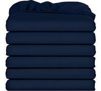 Utopia Bedding Twin Fitted Sheets - Bulk Pack of 6 Bottom Sheets - Soft Brushed Microfiber - Deep Pockets - Shrinkage & Fade Resistant - Easy Care (Navy)