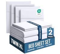Utopia Bedding Twin XL Bed Sheets Set - Pack of 2 Sheet Sets - Perfect for Spa, Hotel, & Guest Bedroom - Brushed Microfiber - Shrinkage and Fade Resistant - Easy Care (White)
