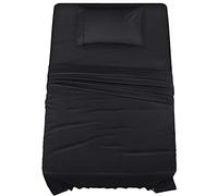 Utopia Bedding Twin XL Sheets - 3 Piece Bedding - Brushed Microfiber - Shrinkage and Fade Resistant - Easy Care (Twin XL, Black)
