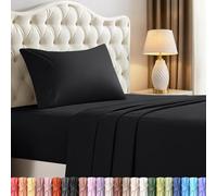 Utopia Bedding Twin XL Sheets - 3 Piece Bedding - Brushed Microfiber - Shrinkage and Fade Resistant - Easy Care (Twin XL, Black)