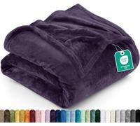 Utopia Bedding Ultra Soft Fleece Throw Blanket (127x152cm- Purple)