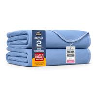 Utopia Bedding Washable Underpads 34" x 36" (Pack of 2), Waterproof Reusable Heavy Absorbency Incontinence Bed Pads for Adults, Kids, Elderly and Pets, Bedwetting Pads for Sofa and Couch (Blue)