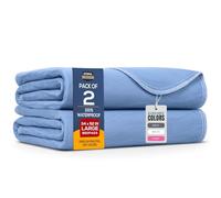 Utopia Bedding Washable Underpads 34" x 52" (Pack of 2), Waterproof Reusable Heavy Absorbency Incontinence Bed Pads for Adults, Kids, Elderly and Pets, Bedwetting Pads for Sofa and Couch (Blue)