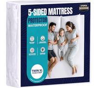 Utopia Bedding Waterproof 5-Sided Mattress Protector Twin XL Size, Premium Breathable Mattress Cover, Fitted Style with Stretchable Pockets (White)