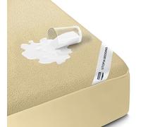 Utopia Bedding Waterproof Mattress Protector King Size, Premium 200 GSM Terry Mattress Cover, Soft & Breathable Bed Cover, Fitted Sheet Style with Stretchable Deep Pockets 17" (Beige)