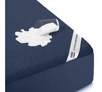 Utopia Bedding Waterproof Mattress Protector King Size Premium Terry Mattress Cover 200gsm Breathable Fitted Style with Stretchy Pockets (Navy)