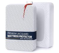 Utopia Bedding Waterproof Mattress Protector King Size, Viscose Made from Bamboo Fitted Style Mattress Cover, Breathable with Stretchable Pockets, Fits 17 Inches Deep
