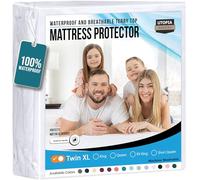 Utopia Bedding Waterproof Mattress Protector USA Twin XL Size, Premium Terry Mattress Protector