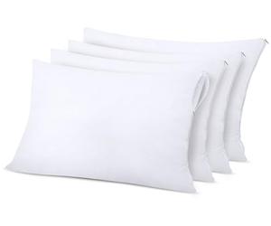 Utopia Bedding Waterproof Pillow Protectors 40 x 70 cm - Set of 4 - Pillow Cases with Zip - Anti-Bed Bug Pillow Cases
