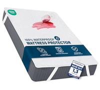 Utopia Bedding Waterproof Strap Mattress Protector King Size 150 x 200 cm White, Fits Up to 30cm Deep Mattresses, Premium Terry King Size Mattress Protector, 4 Side Elastic Strap King Mattress Cover