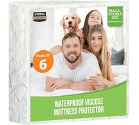 Utopia Bedding Waterproof Viscose Mattress Protector Small Double Bed Size (Pack of 6-120 x 190 x 30 cm) Premium Bamboo Viscose Mattress Cover OEKO-Tex Certified, Machine Washable Mattress Protector