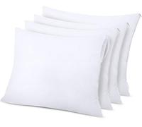 Utopia Bedding Waterproof Zippered Pillow Protectors (80 x 80 cm) - Pack of 4 - Anti Bed Bug and Dust Mite Proof Pillow Encasement