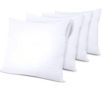 Utopia Bedding Waterproof Zippered Pillow Protectors (Size - 45 x 45 cm) - Pack of 4 - Anti Bed Bug and Dust Mite Proof Pillow Encasement