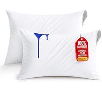Utopia Bedding Waterproof Zippered Pillow Protectors (Size - 50 x 70 cm) - Pack of 2 - Anti Bed Bug and Dust Mite Proof Pillow Encasement