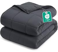 Utopia Bedding Weighted Blanket 4kg (125x150 cm), Microfiber Glass Beads Filling with a Soft Polyester Layer, Comforting Weighted Throw for Sofa, Couch, Bed, and Relaxation - Grey