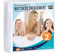 Utopia Bedding Zippered Mattress Encasement, Six-Sided Absorbent Cover, Waterproof Protector, Bed Bug & Dust Mite Proof (Twin)