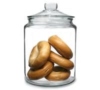 Utopia Biscotti Jar Extra Large 6.2ltr | Food Storage Jar, Glass Jar, Push Top Jar