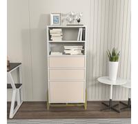 Utopia Bookshelf - White and Cotton Beige