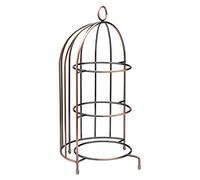 Utopia by Chefline 3 Tier Copper Birdcage Plate/Cake Stand/Buffet 44x22cm, Quirky Afternoon Tea