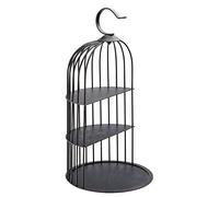 3 Tier Vintage Black Birdcage Plate/Cake Stand/Buffet 43cm, Quirky Afternoon Tea