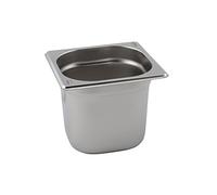 Stainless Steel 1/6 Gastronorm Container 100mm Pan Deep, Catering, Bain Marie, Gastro Food Pans