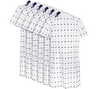 Utopia Care Cotton Blend Hospital Gown, Back Tie, Fits Sizes up to 2XL (6-Pack) - Blue - Large