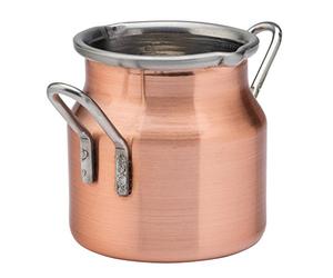 Utopia Copper Milk Churn 2.5oz / 70ml - Set of 6 - Milk Server, Sauce Ramekin, Tableware